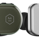 The MW08 Sport earbuds are available in blue, green, silver, and black, but the charging case is only available in black Kevlar.